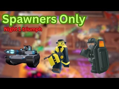 TDS Event Night 1 SPAWNER ONLY triumph in quad | TDS ROBLOX