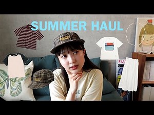 [haul🌞] Summer clothing purchases for a 152cm girl! T-shirts, accessories