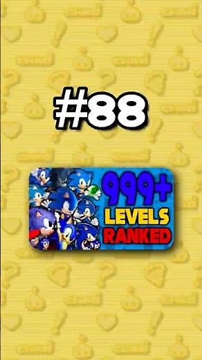 Number 88 - Ranking ALL 999+ Sonic Levels from Worst to Best #sonicthehedgehog