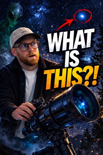 I was filming the night sky when THIS mysterious moving light suddenly appeared… and it was NOT a plane. Watch till the end and tell me what YOU think this is… 🤔🌌✨ #UFO #spacetok #telescope #alien #astrophotography