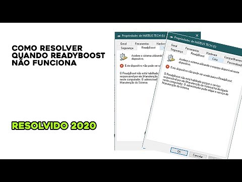 (RESOLVIDO) Este dispositivo não pode ser usado para ReadyBoost. TUTORIAL 2020
