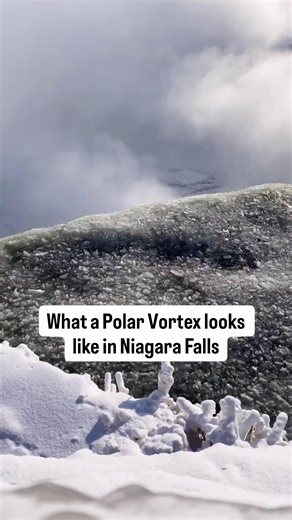 A reminder of what the polar vortex looked like in Niagara Falls last year! ❄️ As temperatures drop across Ontario, we may soon see the Falls take on a stunning winter look covered in ice and snow. #NiagaraFalls #Winter #PolarVortex