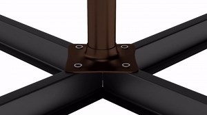 PatioKingdom 15FT Large Patio Umbrella with Base, Double Sided Rectangular Outdoor Umbrella with Sturdy Fiberglass Ribs, Market Umbrella for Pool,Garden,Backyard,Deck (Peacock Blue, 15FT)