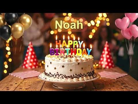 Happy Birthday Noah Personalized Birthday Cake Cutting Song