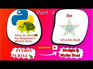 Python turtle for beginners| How to Design & Write | python turtle graphics | (hindi) using VSCode.