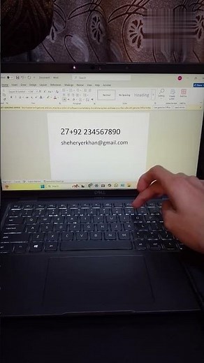 MS Word Trick | Phone & Gmail Logo Add Using Code | Word Secret Tips
