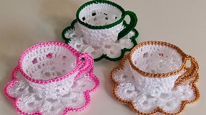 Crochet Tea Cup To Use As Decor