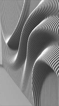 # 336 : Curve Attractor Parametric Wavy Wall & Pavilion #그래스호퍼 #grasshopper #parametric #wall