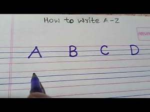 How to write Capital letters in 4 lines notebook?