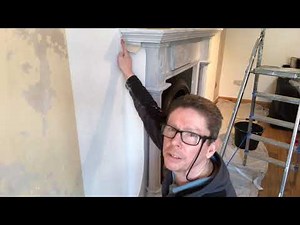 How to paper round a fireplace
