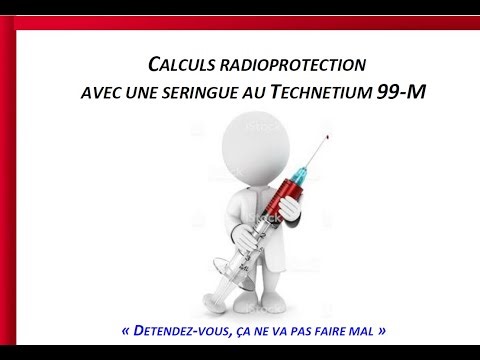 Calcul débit de dose avec une seringue au Technetium 99m