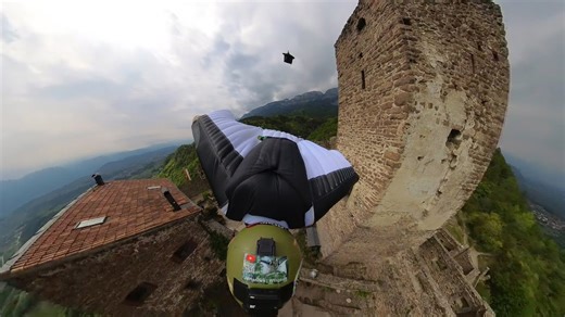 Man Jumps From an Abandoned Castle
