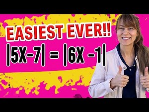 EASY: How to Solve Equations When Two Absolute Values Are Equal