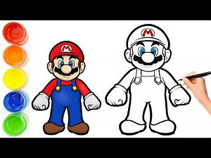 Super Mario Easy Drawing 🍄 || How To Draw Mario For Kids Step by Step