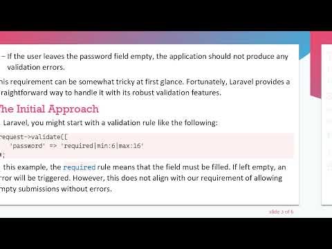 Validating Passwords in Laravel: A Step-by-Step Guide to Nullable Fields