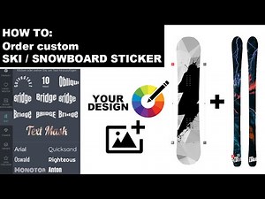 Customize Your Ski or Snowboard with Custom Stickers – Easy Tutorial