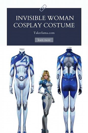 The Fantastic Four First Steps Invisible Woman Sue Storm Bodysuit Cosplay Costume #Takerlama