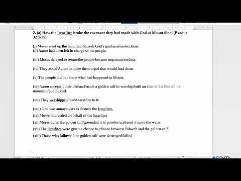 KCSE 2024 CRE Paper 1 Marking Scheme