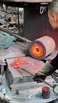 Inside the global forge hub factory Team Shapes Red Hot Bearing Rings #process #machine #forging