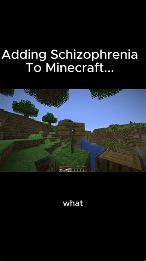 I Added Schizophrenia to Minecraft #minecraft #memes #shorts