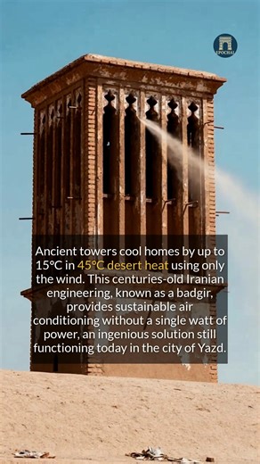Ancient windcatchers in Iran provide power-free air conditioning. #history #ancient #engineering | Epochal