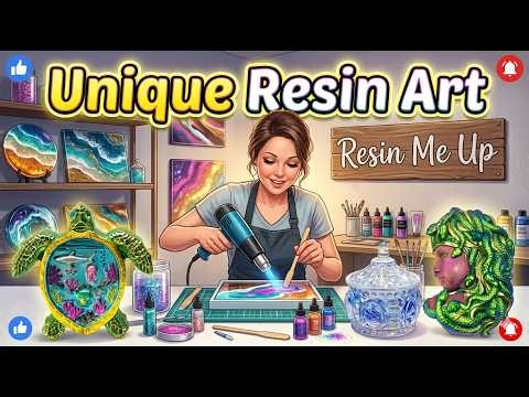 Amazing Resin Art In Three Very Unique Molds