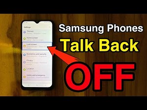 How to turn off talkback in Samsung Phones | Samsung phones me talkback option kese band kare