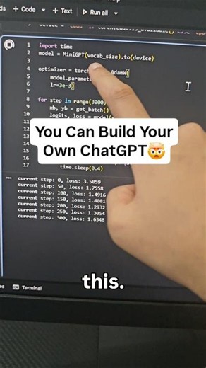 Build Your Own ChatGPT 🤖 | Train a Mini GPT for FREE #chatgpt