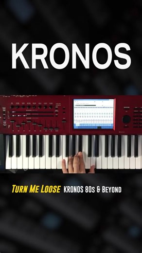 Turn Me Loose starts off with that signature glissando. It is a chromatic run that cannot really be played accurately by hand. The original CS80 had a specific setting that allowed this to be performed smoothly, gliding through each semitone automatically. I have recreated this on the Kronos using its Wavesequence function, which replicates that stepped glissando effect just like the original. The Korg Kronos 80s and Beyond Covers Pack brings accurate gig-ready sounds that save hours of setup. �