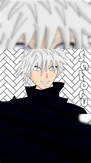 Satoru Gojo - Fan Art - Inkscape #arte #dibujo #satoru #gojo #jujutsukaisen #artista #inkscape