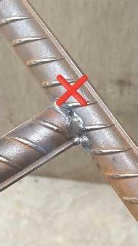 Welding threaded iron reinforcement joints using a technique that not many people know about