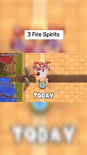 3 Fire Spirits in Clash Royale
