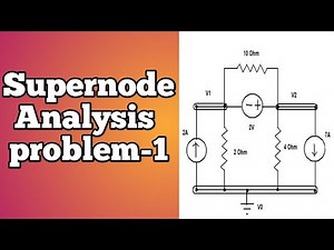 Supernode analysis problems |Example-1|