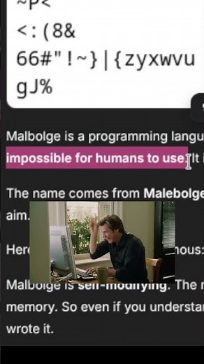 Hello World in Malbolge...