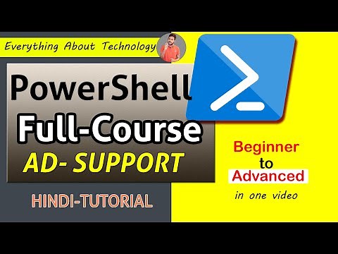 PowerShell Full Course in Hindi |Learn PowerShell Scripting Tutorial Beginner To Advanced |One Video