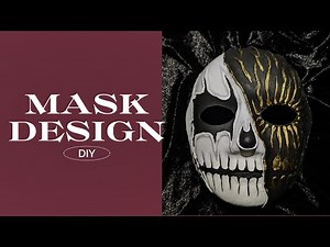 How to Create a Stunning 3D Skeleton & Gold Mask | DIY Mask Design Tutorial