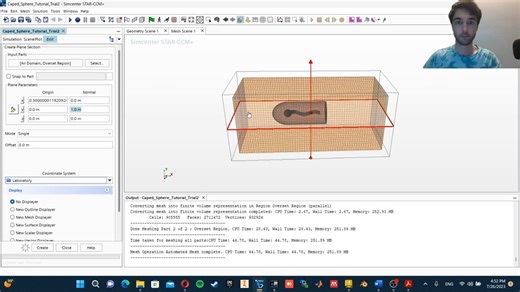 STAR-CCM ： Large Eddy Simulation(LES) with Dynamic Fluid Body Interaction(DFBI)