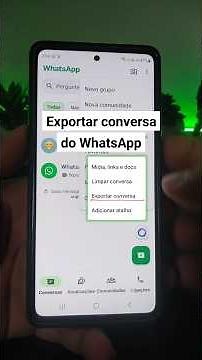 How to export a WhatsApp conversation (send chat) #whatsapp #chat #export