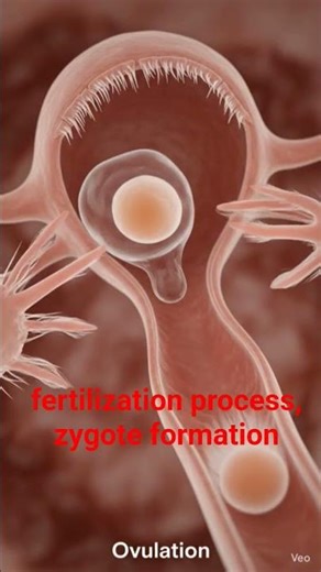 fertilization process, zygote formation #facts #science #medicalanimation #youtubeshorts #humanbody