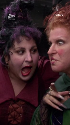 hide your kids, hide your candles, the sanderson sisters are back. hocus pocus airs tonight at 7:40p/6:40c on @freeform. #31nightsofhalloween