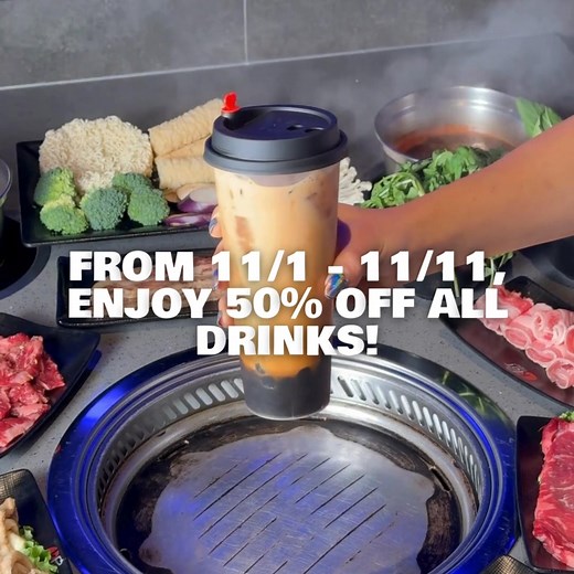 Cheers to our heroes and their families! 🇺🇸 From 11/1–11/11, veterans enjoy 50% off all drinks at KPOT. 🍻 Come celebrate your service (or honor a hero) with great food, great drinks, and endless gratitude! 📍5592 Whitesville Road Columbus, GA 31904 ☎️ 1 706-221-7492 | KPOT Korean BBQ & Hot Pot - Columbus, GA - Whitesville Rd