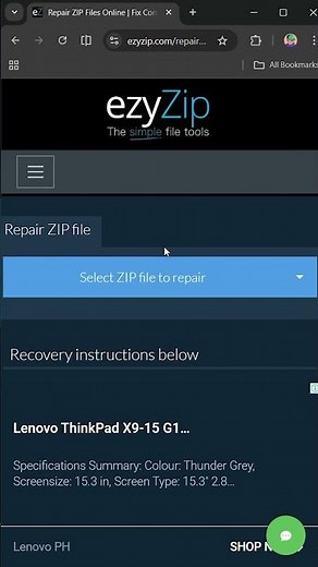 📦 How to Fix Corrupted ZIP Files Online Free | No Software Installation Required
