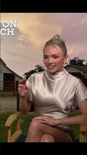 Natalie Alyn Lind's Favorite Part Of Filming Dutton Ranch! #cowboys