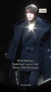 Balmain FW16: The Moment Menswear Became Majestic #balmain #fashion #fashionshow #runway