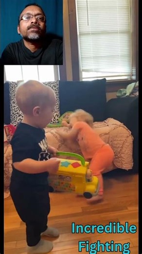 Babies Fighting Over Toys #shorts!!! Kids World