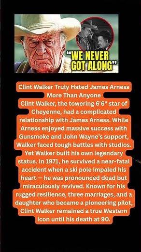 Clint Walker Truly Hated James Arness More Than Anyone