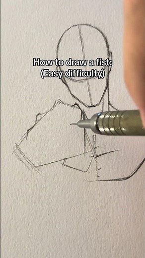 How to draw fist from perspective || Jmarron