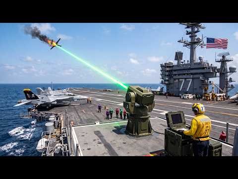 USS George H.W. Bush (CVN-77) Enters the Strait of Hormuz Equipped with America's New Laser Weapon