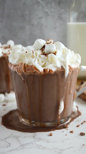 Now is the perfect time to make hot chocolate at home. And here’s the secret to making it as creamy and rich as possible: milk. Get the recipe: https://www.usdairy.com/recipes/worlds-best-hot-chocolate-hot-cocoa-recipe | Undeniably Dairy