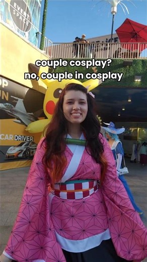 couple cosplay? 😋 #anime #cosplay #onepiece #demonslayer